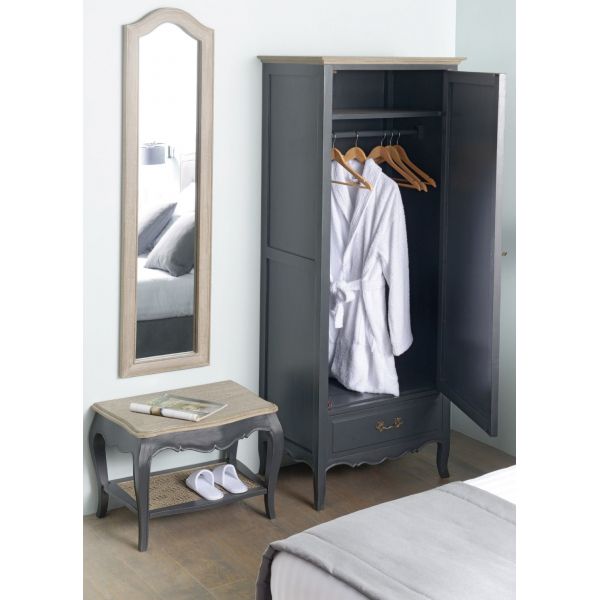 Bonnetière Murano Celeste en MDF et placage chêne - AMA-3488