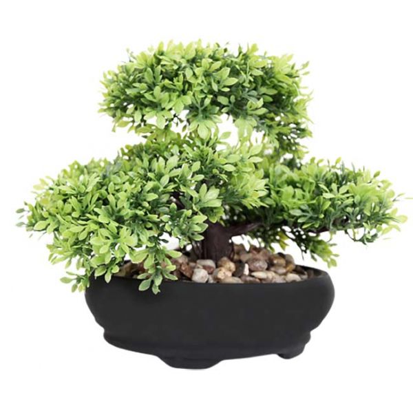 Bonsai artificielle dans pot en terre cuite 17 cm