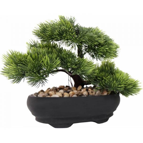 Bonsai artificielle dans pot en terre cuite 17 cm