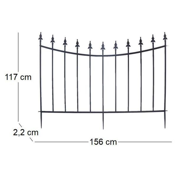 Bordure de jardin  156 x 2.2 x 117 cm - ESS-1924