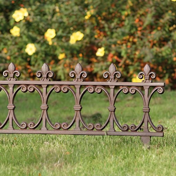 Bordure de jardin en fonte Fleur de lys - ESSCHERT DESIGN