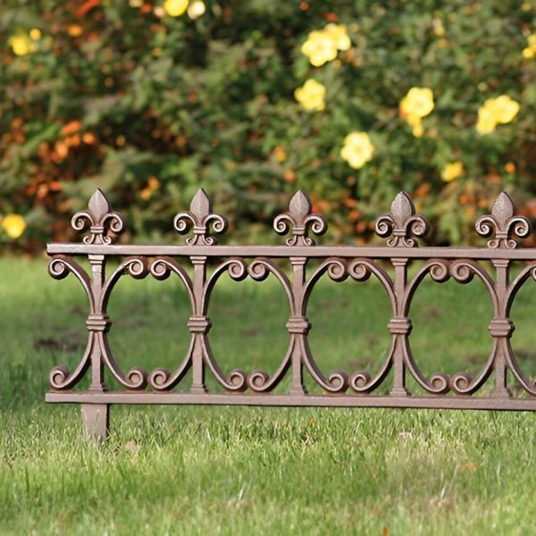 Bordure de jardin en fonte Fleur de lys - ESS-1022