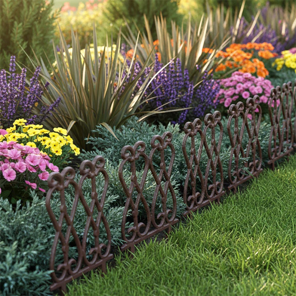 Bordure de jardin en fonte Lys français - ESSCHERTS GARDEN