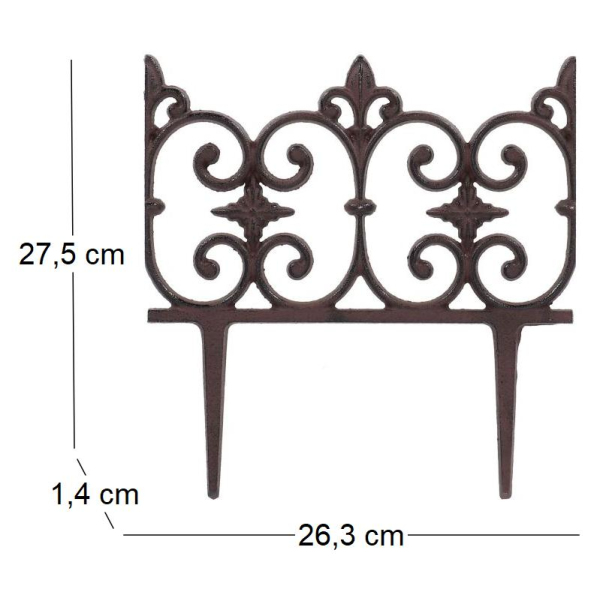 Bordure de jardin en fonte Valentine - ESS-1021