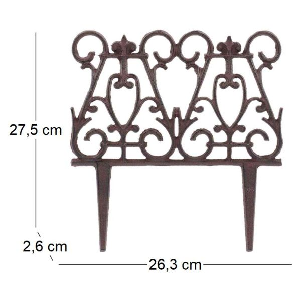 Bordure de jardin en fonte victorienne - ESS-1580