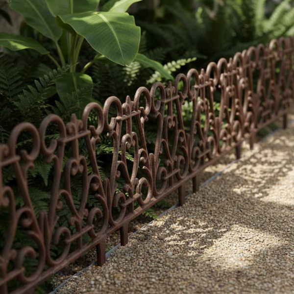 Bordure de jardin en fonte victorienne - ESSCHERTS GARDEN