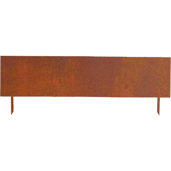 Bordure de jardin haute en acier corten