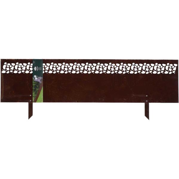 Bordure jardin haute en acier effet rouille moucheté - ESSCHERTS GARDEN