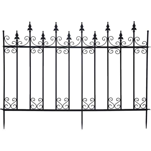 Bordure de jardin en métal 156 x 2,2 x 117 cm Volutes