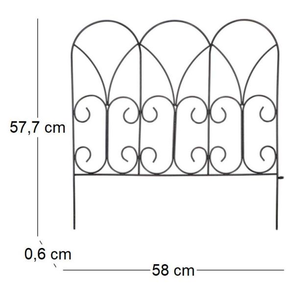 Bordure de jardin métal volutes - ESS-1798