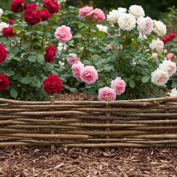 Bordure en noisetier 100cm (Lot de 5) - 8