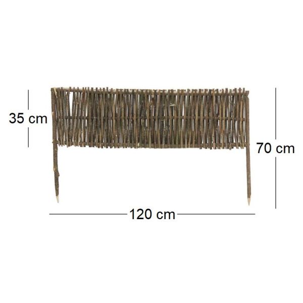 Bordure en noisetier - AUB-4875