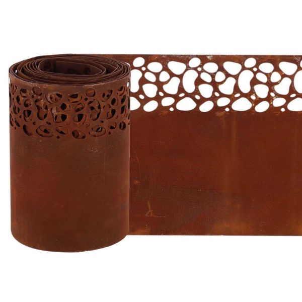 Bordure de pelouse en acier 480 x 20 cm