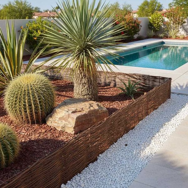 Bordures en osier tressé naturel (Lot de 4) - AUBRY GASPARD