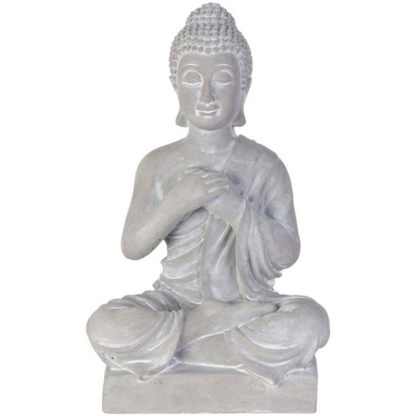 Bouddha assis ciment 27 cm - 9,90