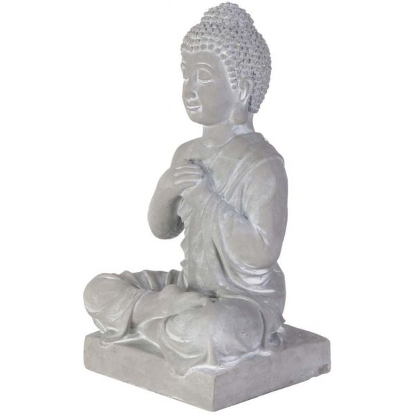 Bouddha assis ciment 27 cm