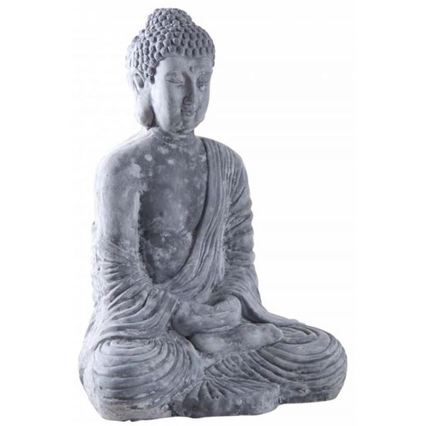 Bouddha assis fibre de ciment