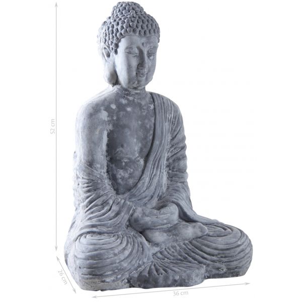 Bouddha assis fibre de ciment - 5
