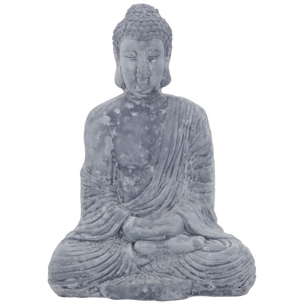 Bouddha assis fibre de ciment - AUB-3175