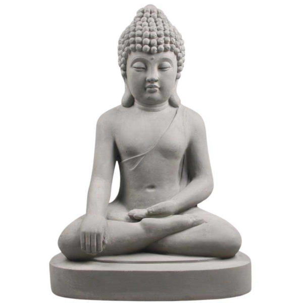 Bouddha assis en résine 27 x 20 x 40 cm