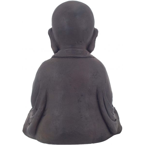 Bouddha en magnésie avec bougeoire intégré - SIG-0104