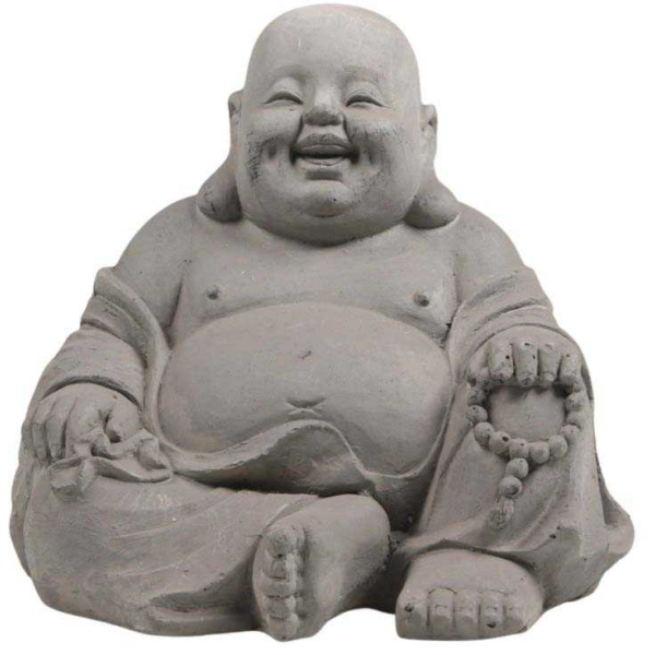 Bouddha rieur en polyrésine 46 x 42 x 42 cm