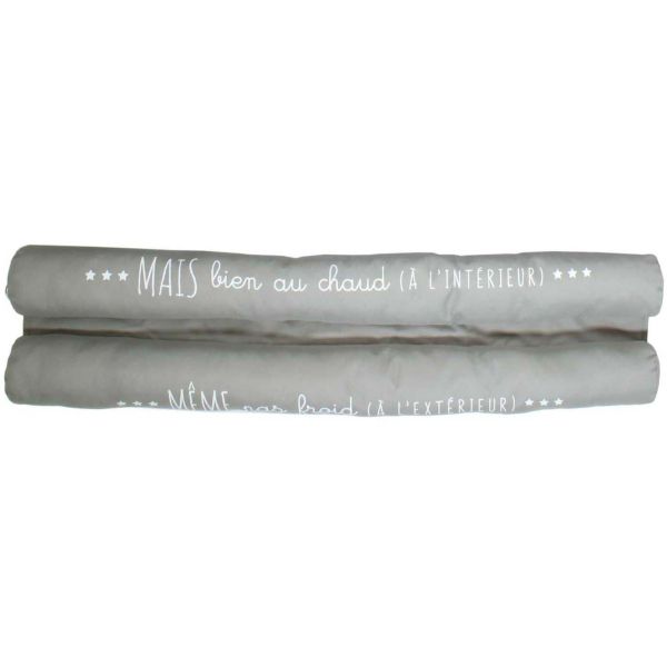 Boudin de porte double à motif 80 cm