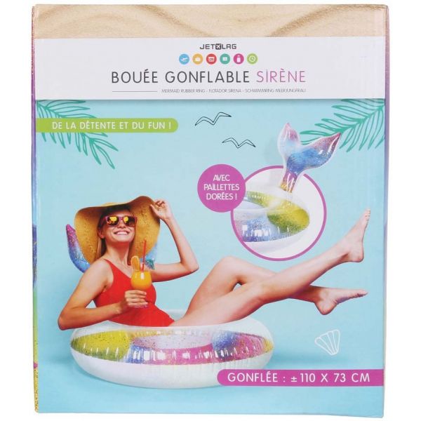 Bouée gonflable sirène 110 cm - 22,90