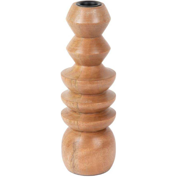 Bougeoir en  bois de manguier Formado