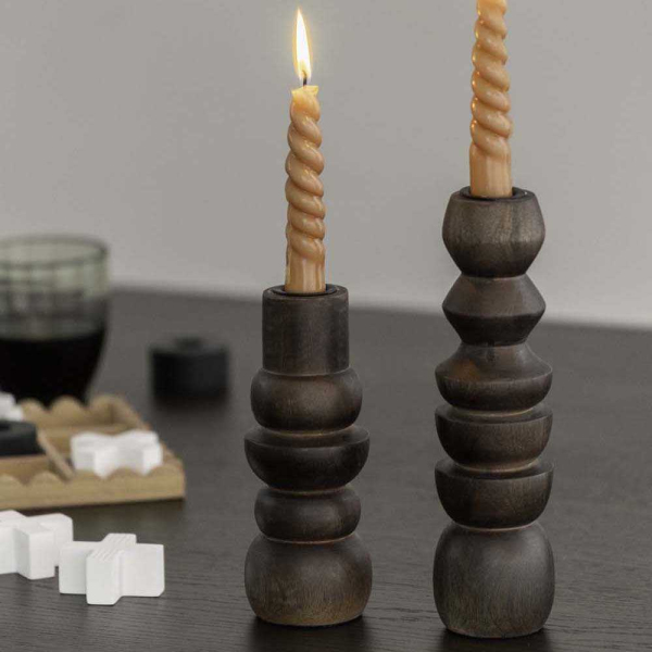 Bougeoir en  bois de manguier Formado Small - 6