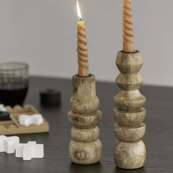 Bougeoir en  bois de manguier Formado Small - 6