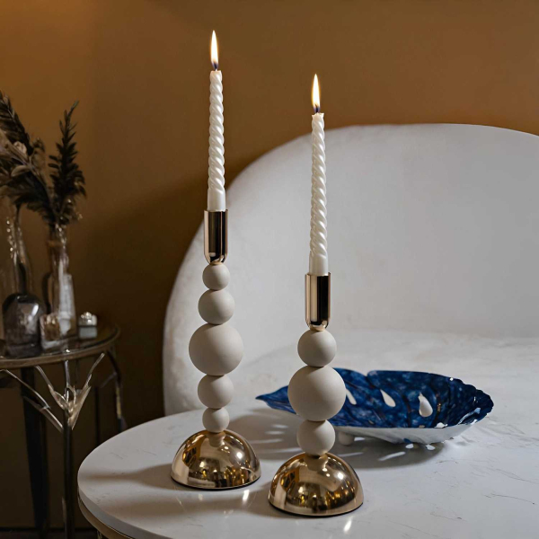 Bougeoir en métal Holder (Lot de 2) - MAURO FERRETTI