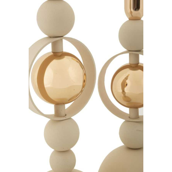 Bougeoir en métal Saturne (Lot de 2) - 5
