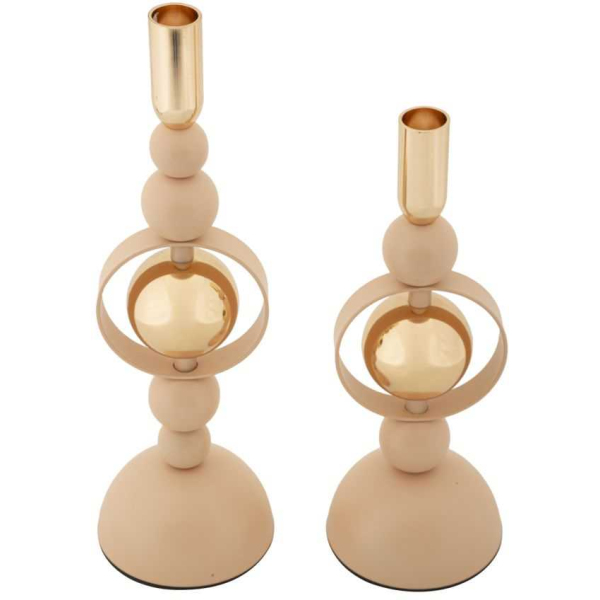 Bougeoir en métal Saturne (Lot de 2) - 39,90