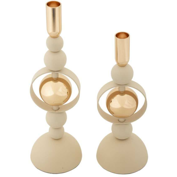 Bougeoir en métal Saturne (Lot de 2) - 39,90