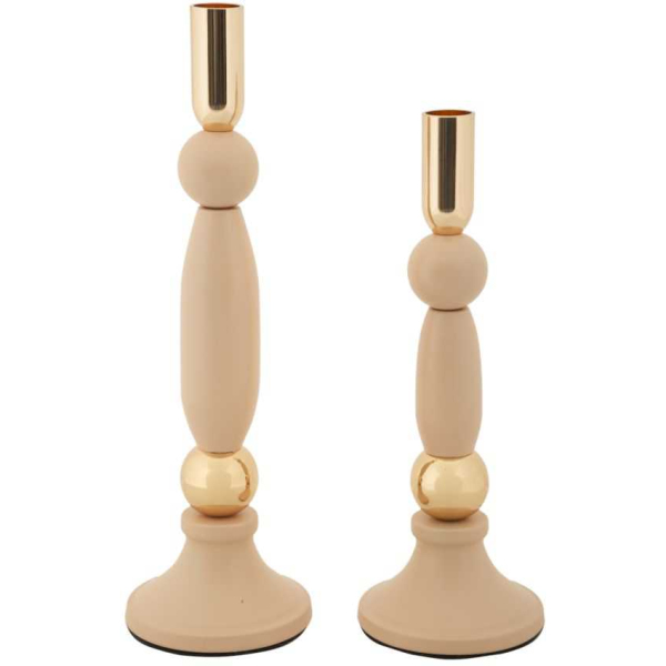 Bougeoir en métal Strek (Lot de 2)