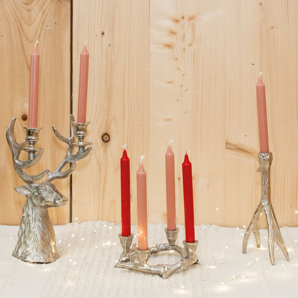 Bougeoirs bois de cerf en aluminium - AUBRY GASPARD