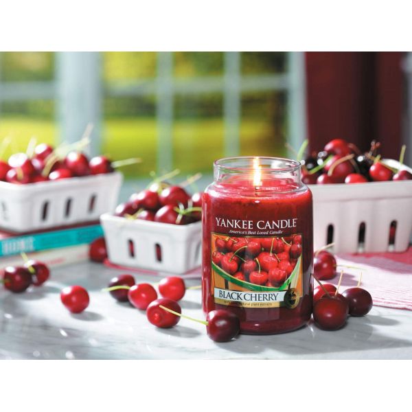 Bougie jarre en verre senteur griotte - YANKEE CANDLE