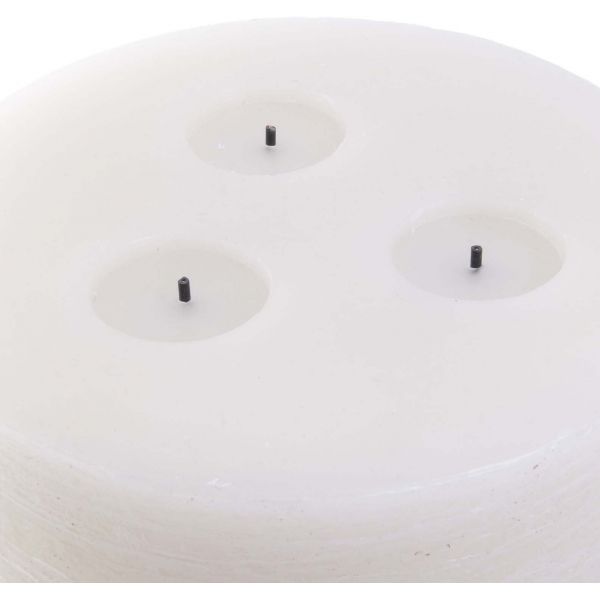 Bougie led base effet ciment 15 cm - 12,90