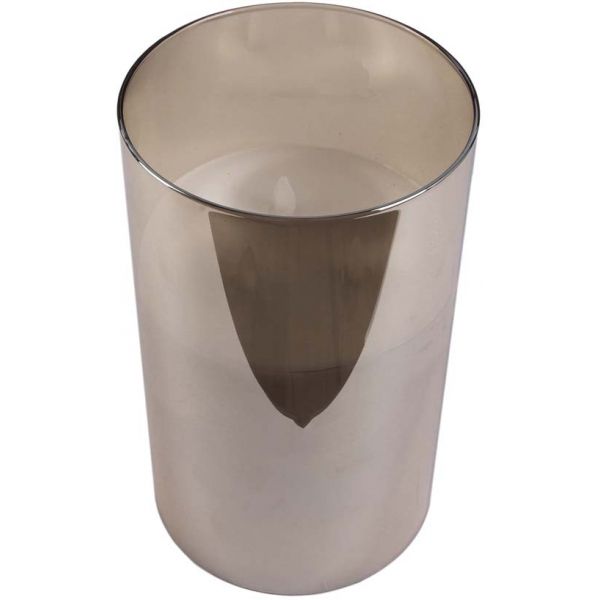 Bougie led en verre 25x15 cm - CMP-2834