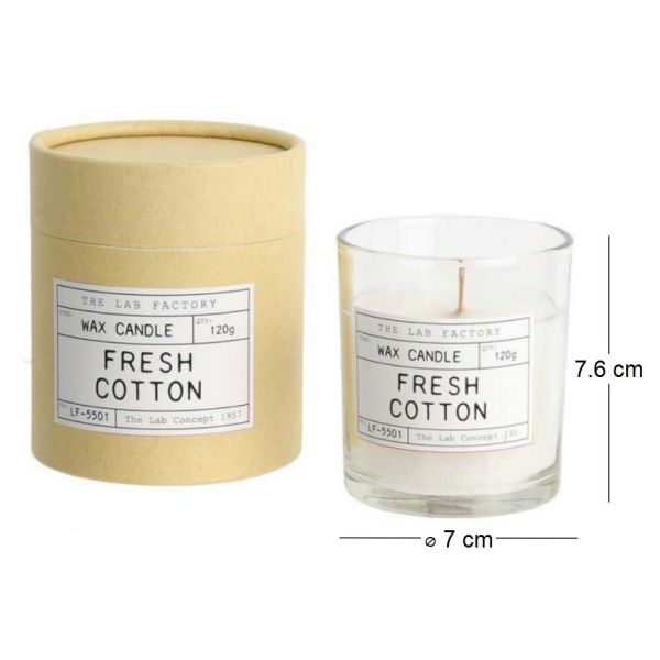 Bougie mèche en bois et boite kraft Factory - 2,83