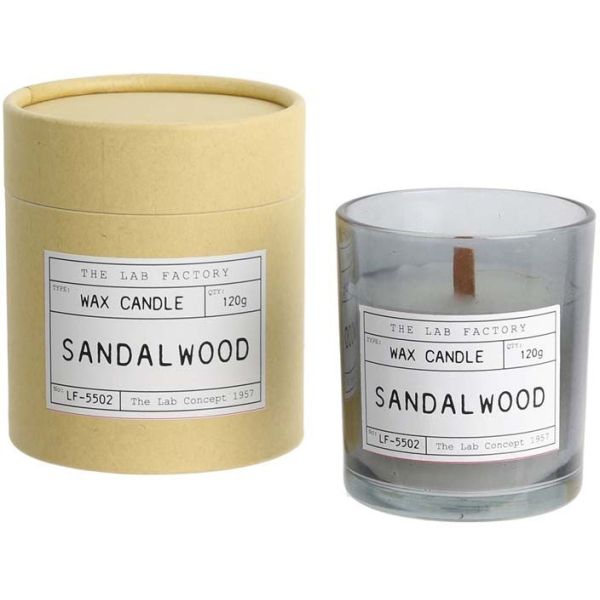 Bougie mèche en bois et boite kraft Factory (Lot de 2) - THE CANDLE FACTORY