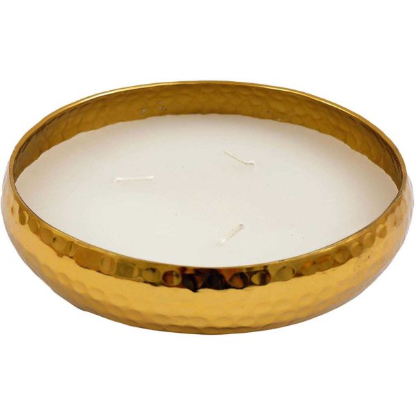 Bougie parfumée en aluminium doré