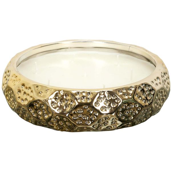 Bougie parfumée en céramique or du temps