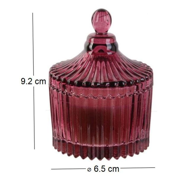 Bougie parfumée écrin en verre Bohème 6.5 x 9 cm - 1,95