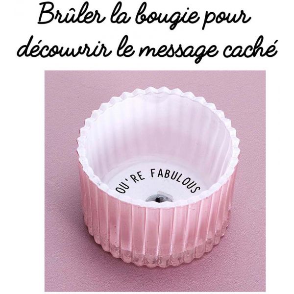 Bougie parfumée message caché 6 cm - 5