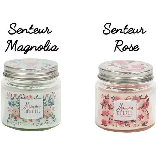 Bougie parfumée en pot Maman 6.5 cm (Lot de 4) - CMP-4841