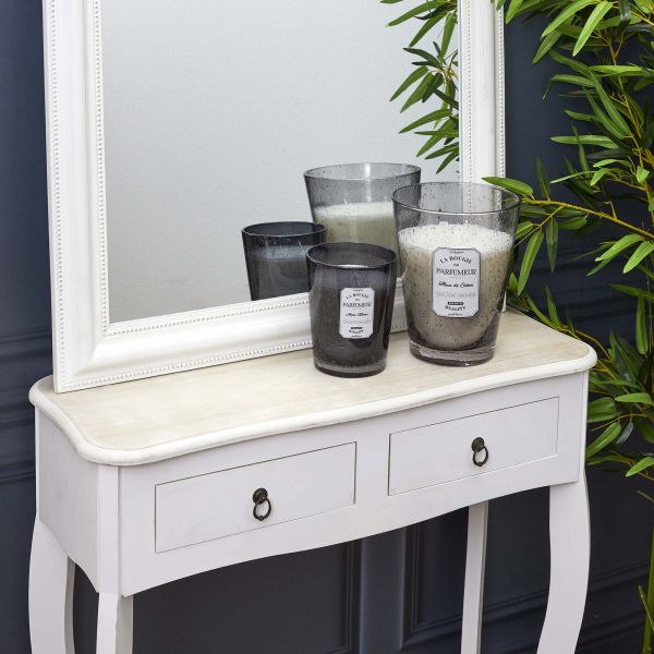 Bougie parfumée pot en verre bulle gris clair - 33,90