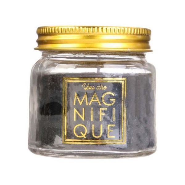 Bougie en pot message scintillant senteur fleur de coton