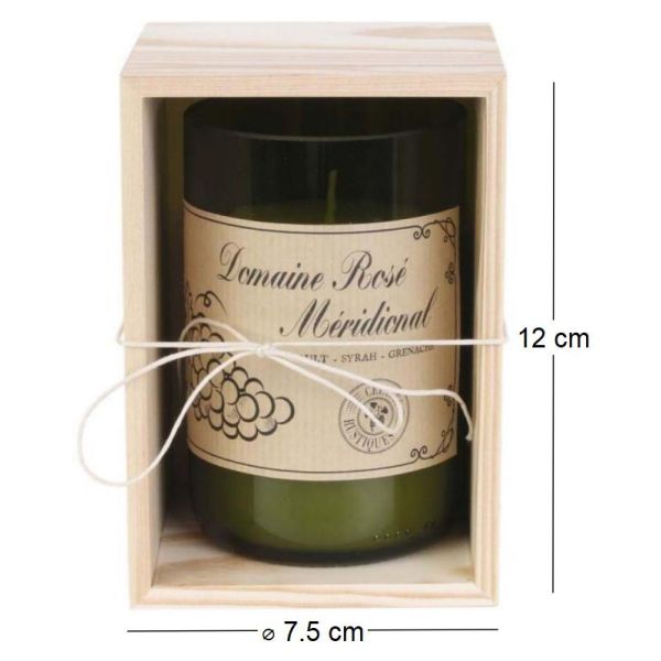 Bougie senteur bois de Santal en coffret oenologie - CMP-2152